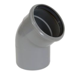 PVC ELBOW 30° GREY BENOR 125MM (S/S) SN8