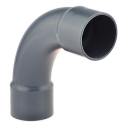 PVC PRESSURE GREY LONG ELBOW 75MM 90° PN16