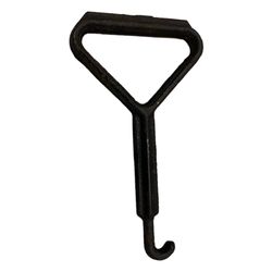 'HEAVY-DUTY OPENING HOOK CAST IRON ''U'''
