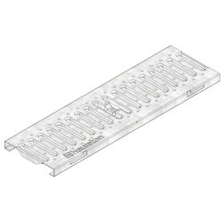FASERFIX KS100 SLOT GRATE A15 GALV 0.5M