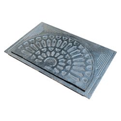 GREY IRON HALF MOON COVER 540X350MM CLOSED