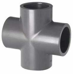 PVC PRESSURE GREY CROSS T-JOINT 25MM PN16