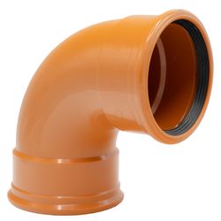 PVC ELBOW 88° REDBR BENOR 125MM (D/S) SN8