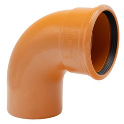PVC ELBOW 88° REDBR BENOR 125MM (S/S) SN8