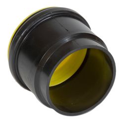 PE SHORT PUSH-IN SOCKET BENOR 125MM