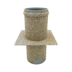 PVC SANDED WALL SLEEVE WITH FLANGE 200MM 40CM