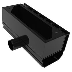L&S ALU SIDE-DRAIN INSPECTION HORIZONT Ø50 L=0.25M