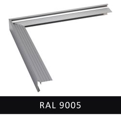 ALU OUT. CORNER CLASSIC PLUS 50X50 45X50 R9005 BLA