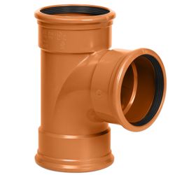 PVC T-JOINT 88° REDBR BENOR 160MM T/S SN4