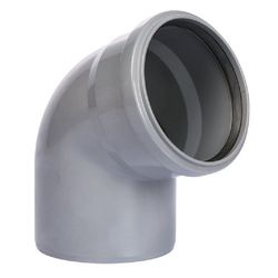 PVC ELBOW 67° GREY 160MM (SO/SP) SN4