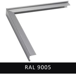 ALU OUT. CORNER STANDARD 50X50 45X64 R9005 BL