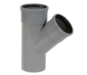 PVC T-JOINT 45° GREY BENOR 315MM D/S SN4