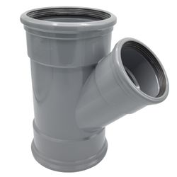 PVC T-JOINT 45° GREY BENOR 400/200MM T/S SN4