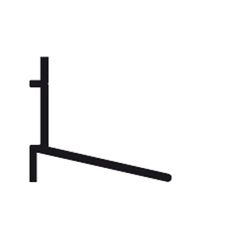 SKYLUX PERGOLUX M32B BOTTOM ALU WALL PROFILE 3.50M