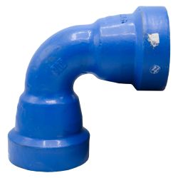 DUCTILE IRON ELBOW MM ELECTROLOCK BLUE DN150 90°