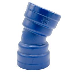 DUCTILE IRON ELBOW MM BLUE DN200 22°