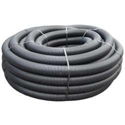 PE DRAINAGE PIPE BARE 160MM 50M/ROLL