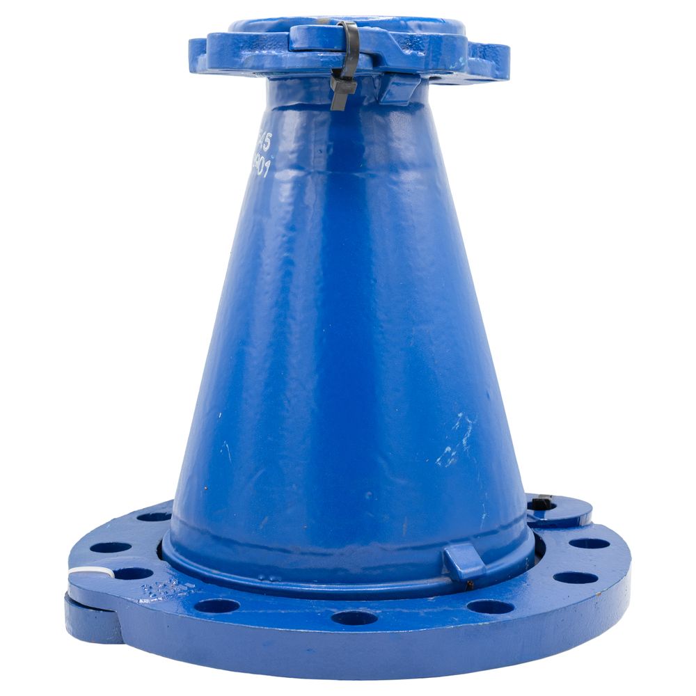DI REDUCER LOOSE FLANGES BLUE DN300-100 PN25 | Electrosteel | Deschacht