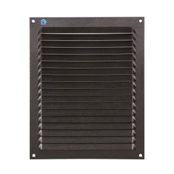 ALU LOUVER BLACK STRUC. RAL9005 200X250MM T436