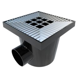 STARPOINT 20x20CM GR LAT + VERT OUT ø75/ø110MM+CAP