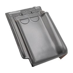 STORM TILE 44 SLATE MATTE GLAZED RIGHT GABLE TILE