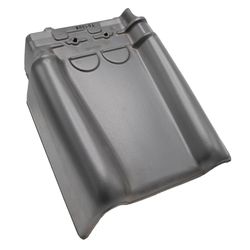 STORM TILE 44 SLATE MATTE GLAZED LEFT GABLE TILE