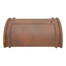 WIE RUSTIC HALF-RND START RIDGE W/PLATE 230MM