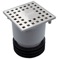 PVC BELL GRATE DN50-DN110 W/ SS304 GRATE