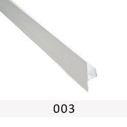 P102 TRIM PROFILE WITH LIP TRAFFIC WHITE (003)