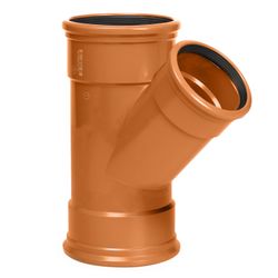 Reducer T-Pieces PVC Red-Brown