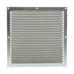 ALU GRILLE ESTAMPEE 200X200MM BRUN RAL8019