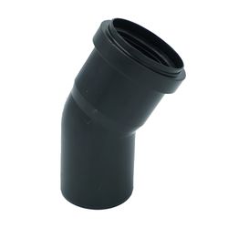 PP SANITAIRE NOIR COUDE 110MM 30° M/F A JOINT