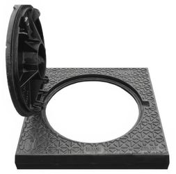 COUV FONTE MEDITERRANEE EXT=850X850 OL=Ø600MM H120 D400