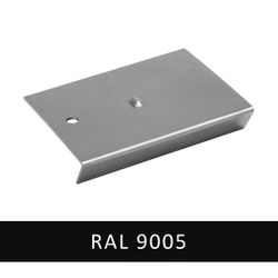 ALU RIVE DE TOÎT JONCTION STANDARD 45MM 9005 NOIR