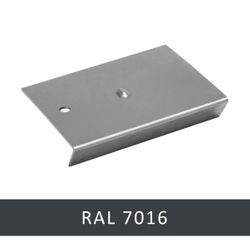 ALU RIVE DE TOÎT JONCTION STANDARD 45MM 7016 GRIS
