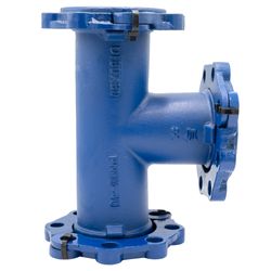 FONTE TE 90° BBB MOBILES BLEU DN 200-200 PN10