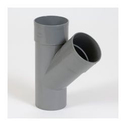PVC EAU DE PLUIE TE GRIS 100MM 67° 2XF/M