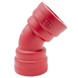 FONTE COUDE EE ROUGE DN 250 45° (1/8)