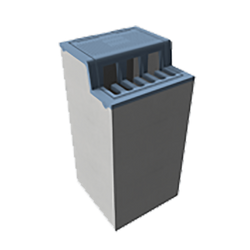 TROTTOIRAVALOIR/BETON C250 450x450MM ø1125/160/H=650