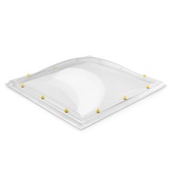 SKYLUX COUPOLE À DOUBLE PAROI 40X40CM CLAIR
