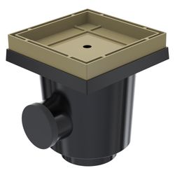 STARPOINT STONE 20x20CM SABLE SORTIE LAT+VERT ø75/ø110MM