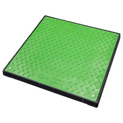 SVELTO PLUS EXT=690X690 OL=600X600 B125 44MM VERT RAL6010