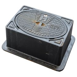 GY STRAATPOT VOOR BRANDKRAAN 495x365x205mm D400 ZWART