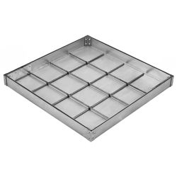 INOX304 TEGELDEKSEL KM= 630X 630 VO= 500X 500MM H=50MM A15