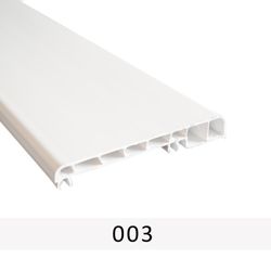 P4387 MUURLIJST  75MM VERKEERSWIT (003)